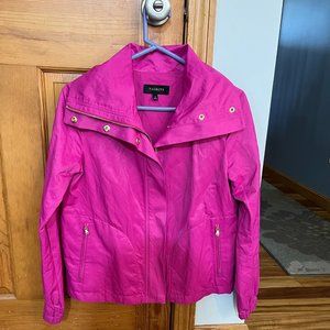 Talbots size 4 rain jacket hot pink